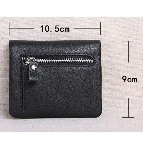 Mini geldbörse frauen leder kurze herren brieftasche leder Koreanische version der jungen ultra dünne vertikale brieftasche weichem leder