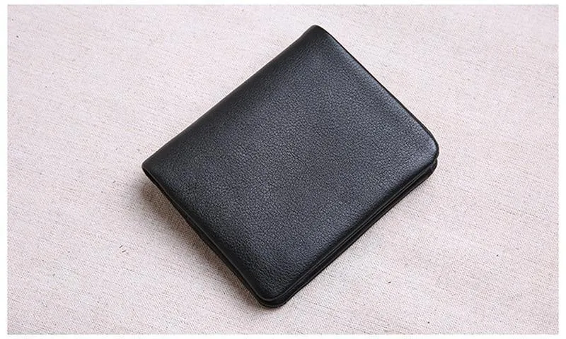 Mini geldbörse frauen leder kurze herren brieftasche leder Koreanische version der jungen ultra dünne vertikale brieftasche weichem leder