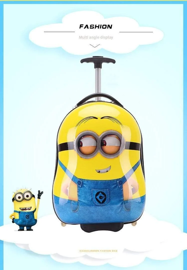 Reisegepäck Kind Rollschultasche Cartoon Studenten Trolley Kinder Internat Box Geschenk