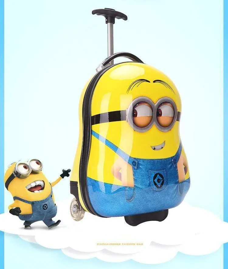 Reisegepäck Kind Rollschultasche Cartoon Studenten Trolley Kinder Internat Box Geschenk