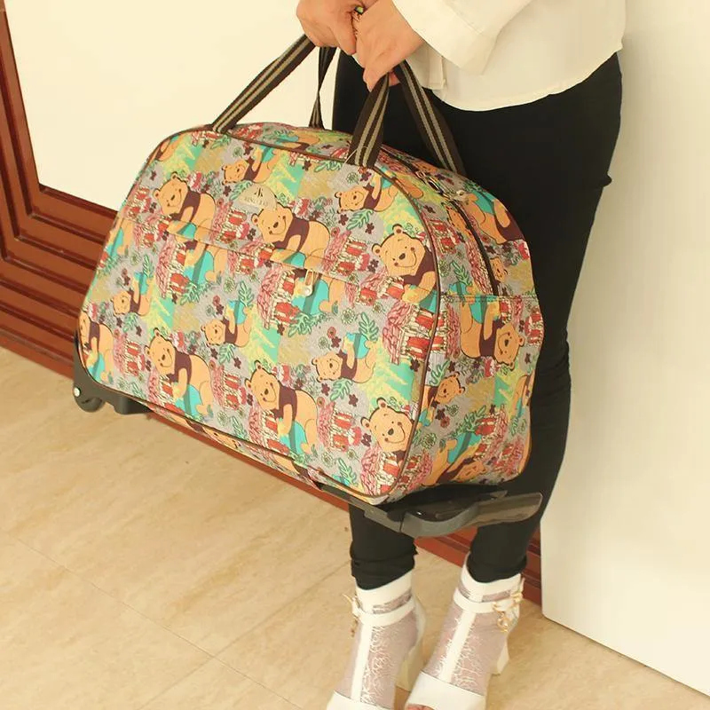 Trolley Reisetaschen Koffer auf Rädern Koffer Roulette Hand Trolley Unisex Tasche Sac Board Chassis Paket