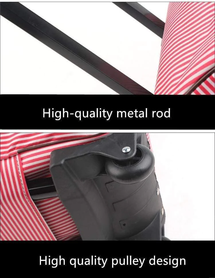 Trolley Reisetaschen Koffer auf Rädern Koffer Roulette Hand Trolley Unisex Tasche Sac Board Chassis Paket