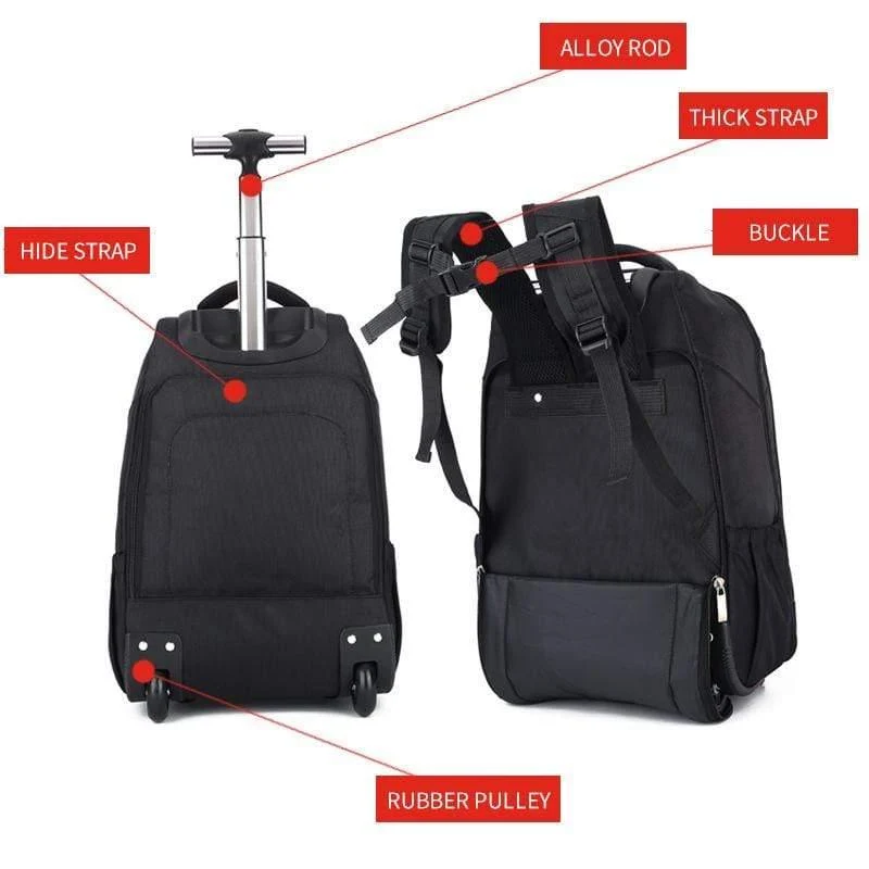 Herren Reisetasche Mann Rucksack Polyester Taschen Wasserdicht Computer Packsack Marke Design Rucksäcke Trolley Rucksack