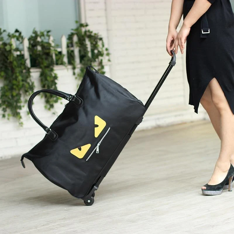 Damen Trolley Gepäck Koffer Marke Casual Roll Folding Boarding Koffer Reisetasche Rollgepäck
