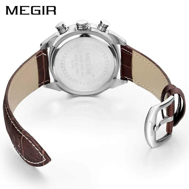 Quarz Herren Uhren Mode Echtes Leder Chronograph Uhr Uhr für Sanfte Männer Männliche Studenten Reloj Hombre