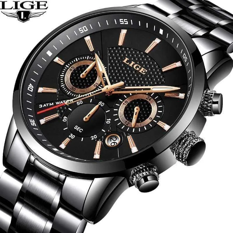 Uhr Männer Mode Sport Quarzuhr Herren Uhren Marke Luxus Voller Stahl Business Wasserdichte Uhr Relogio Masculino