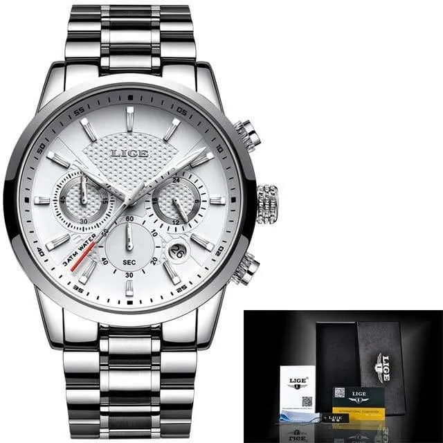 Uhr Männer Mode Sport Quarzuhr Herren Uhren Marke Luxus Voller Stahl Business Wasserdichte Uhr Relogio Masculino