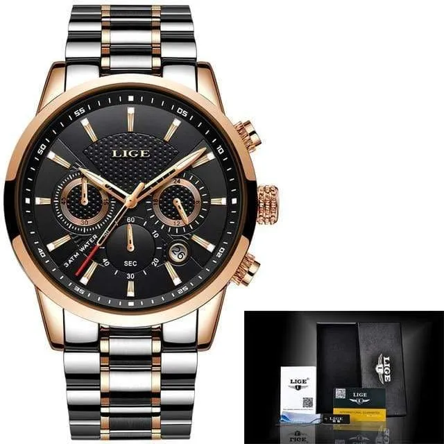 Uhr Männer Mode Sport Quarzuhr Herren Uhren Marke Luxus Voller Stahl Business Wasserdichte Uhr Relogio Masculino