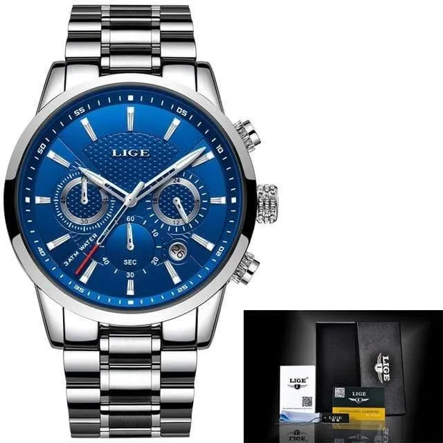 Uhr Männer Mode Sport Quarzuhr Herren Uhren Marke Luxus Voller Stahl Business Wasserdichte Uhr Relogio Masculino