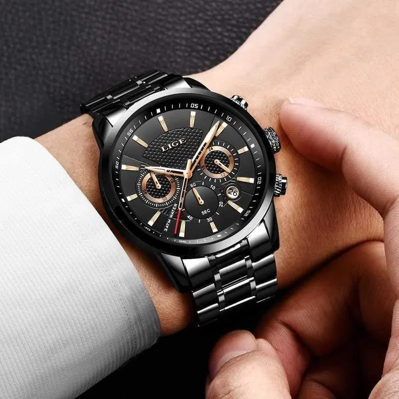 Uhr Männer Mode Sport Quarzuhr Herren Uhren Marke Luxus Voller Stahl Business Wasserdichte Uhr Relogio Masculino