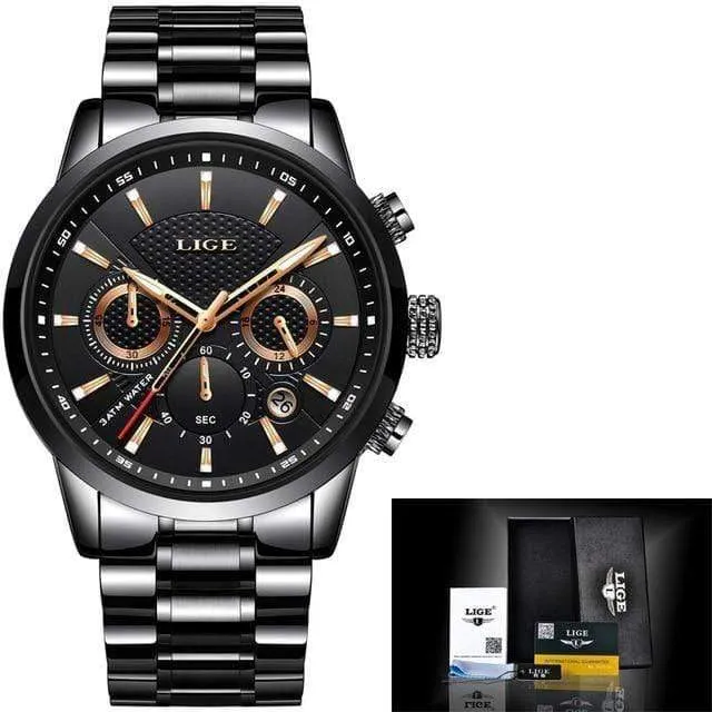 Uhr Männer Mode Sport Quarzuhr Herren Uhren Marke Luxus Voller Stahl Business Wasserdichte Uhr Relogio Masculino