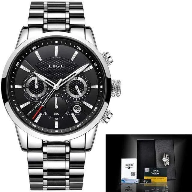 Uhr Männer Mode Sport Quarzuhr Herren Uhren Marke Luxus Voller Stahl Business Wasserdichte Uhr Relogio Masculino