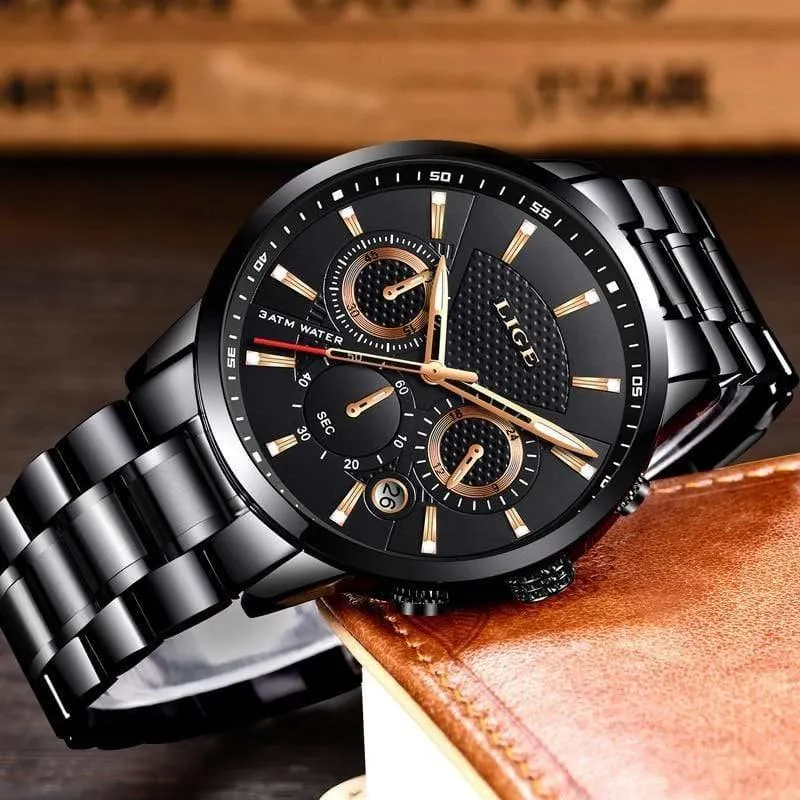 Uhr Männer Mode Sport Quarzuhr Herren Uhren Marke Luxus Voller Stahl Business Wasserdichte Uhr Relogio Masculino
