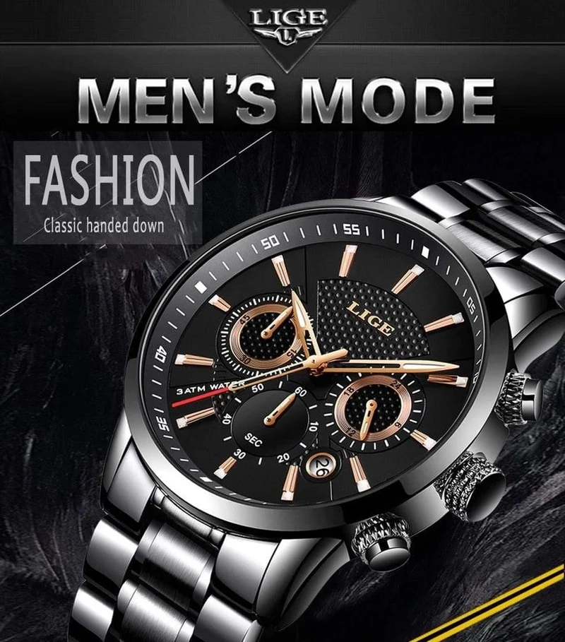Uhr Männer Mode Sport Quarzuhr Herren Uhren Marke Luxus Voller Stahl Business Wasserdichte Uhr Relogio Masculino