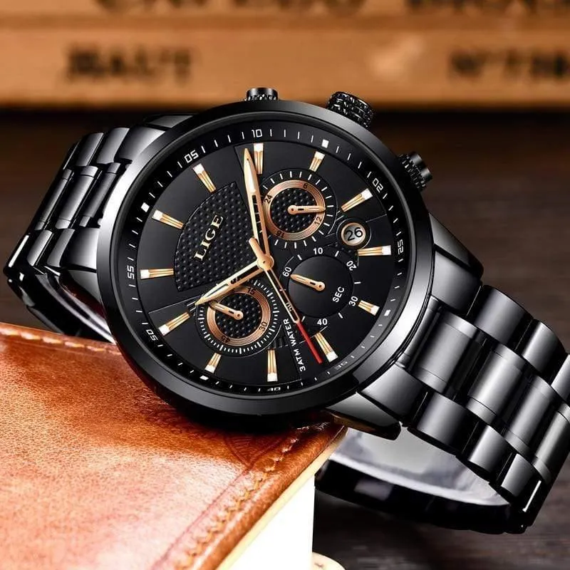 Uhr Männer Mode Sport Quarzuhr Herren Uhren Marke Luxus Voller Stahl Business Wasserdichte Uhr Relogio Masculino