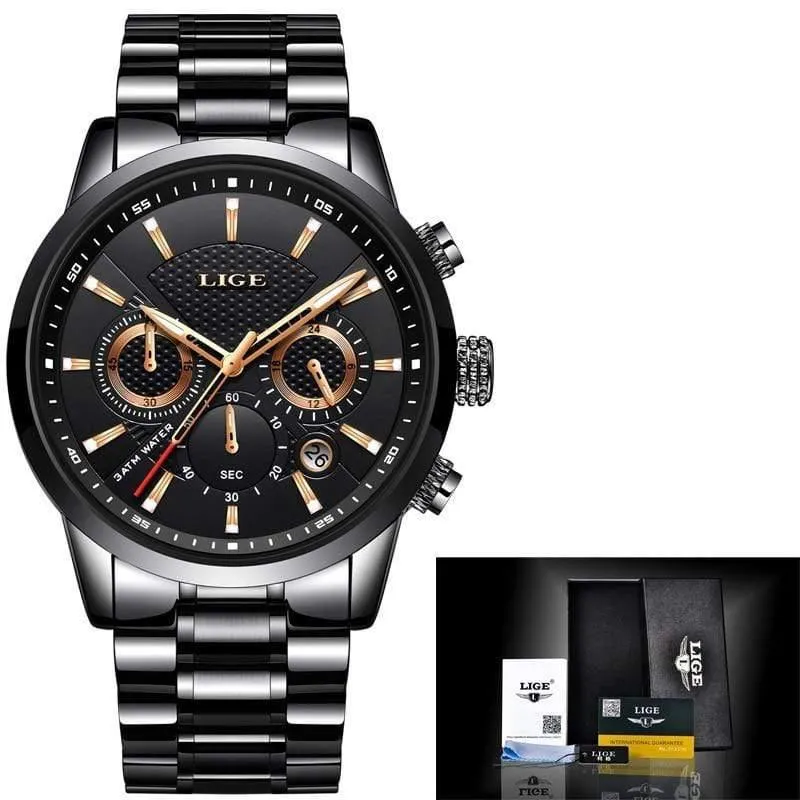 Uhr Männer Mode Sport Quarzuhr Herren Uhren Marke Luxus Voller Stahl Business Wasserdichte Uhr Relogio Masculino