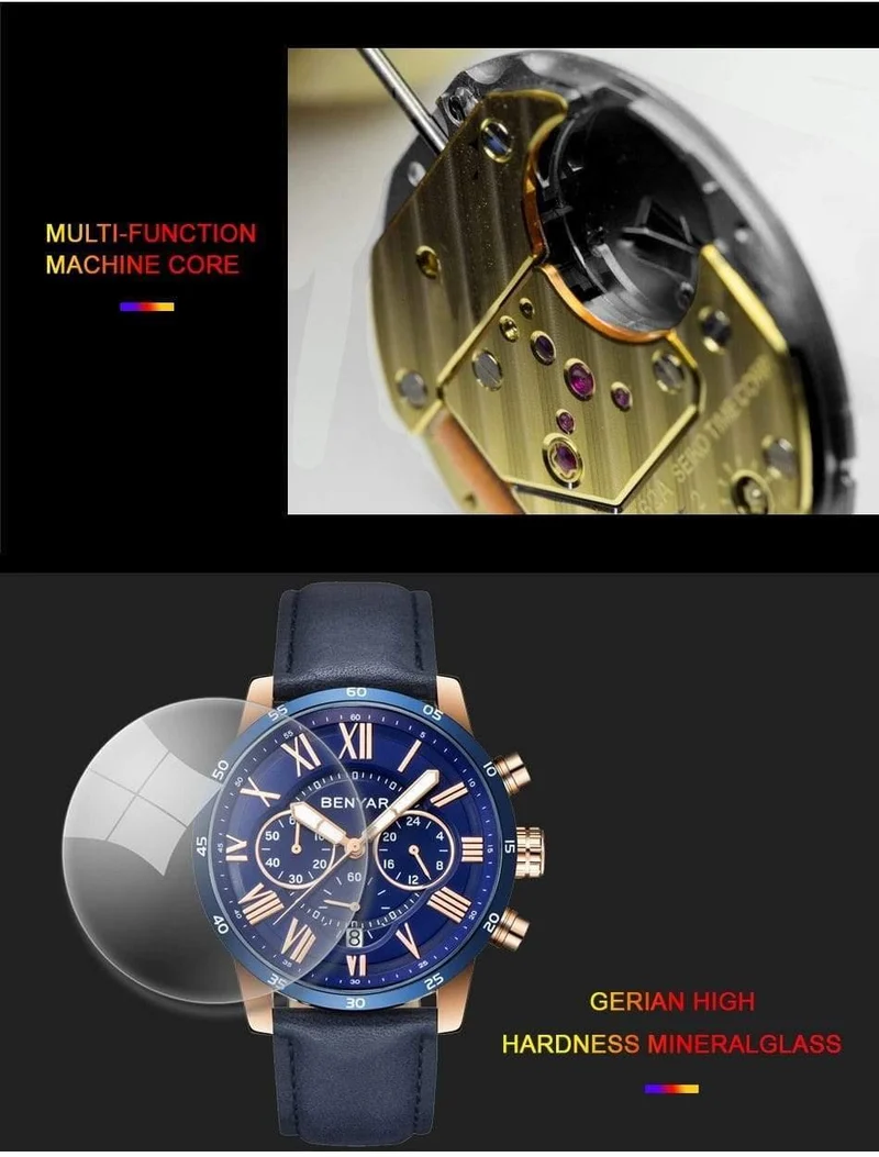 Uhren Männer Luxus Marke Quarzuhr Mode Chronograph Sport Reloj Hombre Uhr Männliche stunde relogio Masculino
