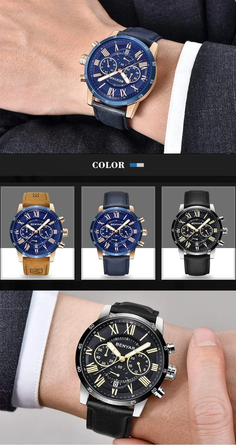 Uhren Männer Luxus Marke Quarzuhr Mode Chronograph Sport Reloj Hombre Uhr Männliche stunde relogio Masculino