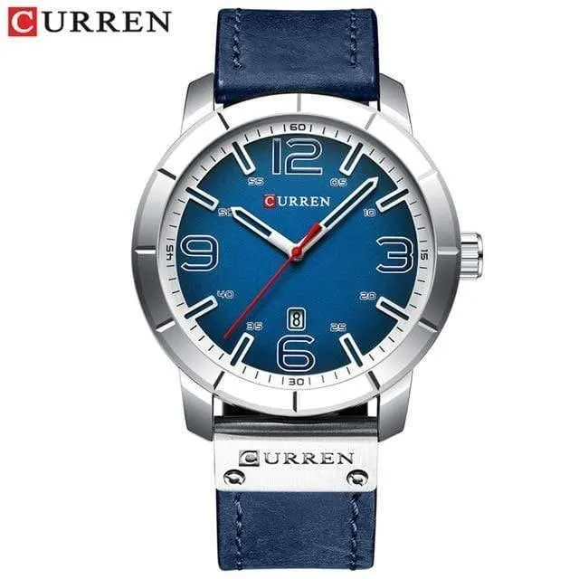 Herren Quarz Armbanduhren Männlichen Uhr Top Marke Luxus Reloj Hombres Leder Handgelenk Uhren mit Kalender