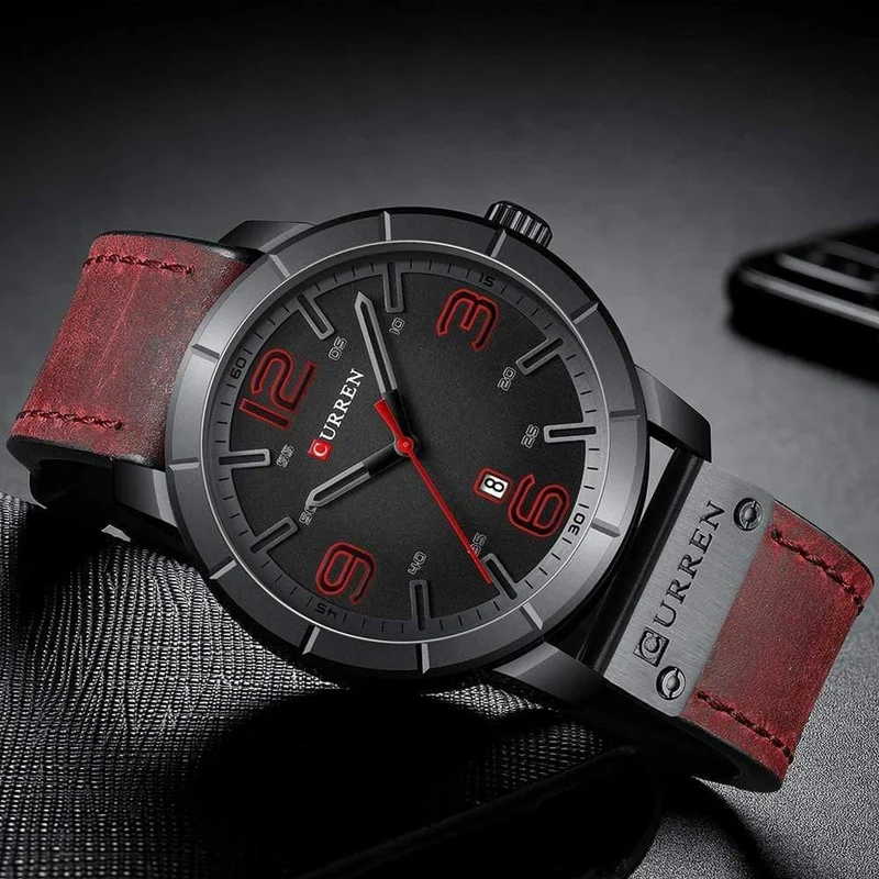 Herren Quarz Armbanduhren Männlichen Uhr Top Marke Luxus Reloj Hombres Leder Handgelenk Uhren mit Kalender