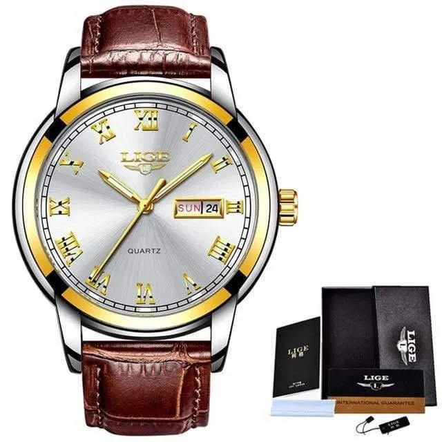 Uhr Männer Mode Sport Quarz Voller Stahl Gold Business Herren Uhren Top Brand Luxus Wasserdichte Uhr Relogio Masculino