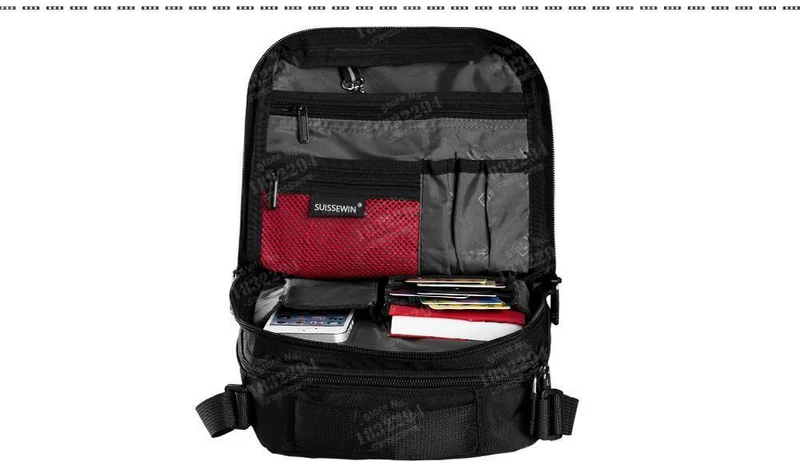 Umhängetasche Kleine Messenger Bag für Tablets und Dokumente Schwarze Herrenhandtasche 11-Zoll-Crossbody-Taschen für Studenten