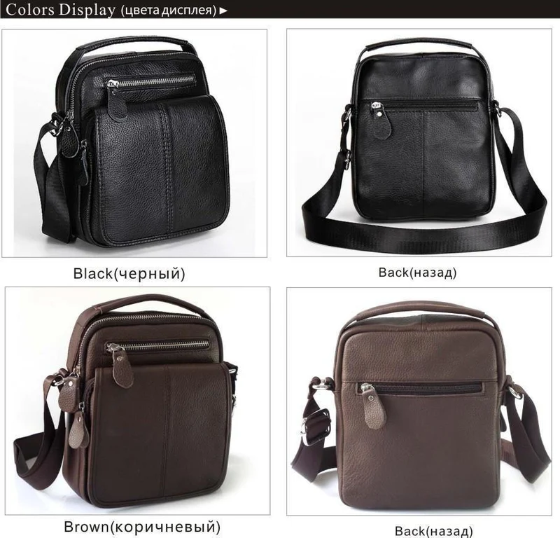 Leder Herren Tasche Rindsleder Schulter Mode Herren Messenger Bags Umhängetaschen Handtaschen Braun Herren Reisetasche