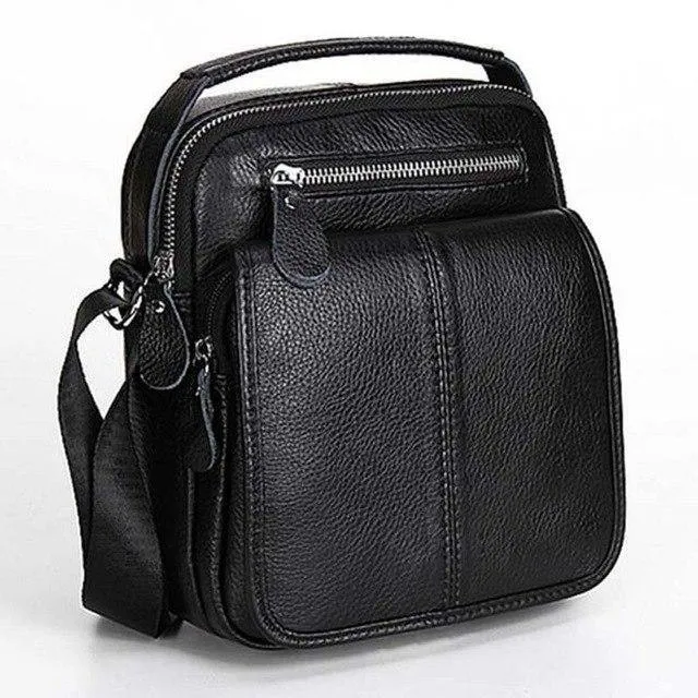 Leder Herren Tasche Rindsleder Schulter Mode Herren Messenger Bags Umhängetaschen Handtaschen Braun Herren Reisetasche