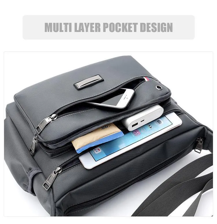 Mode Herren Umhängetaschen Hochwertige Oxford Casual Messenger Bag Business Herren Reisetaschen