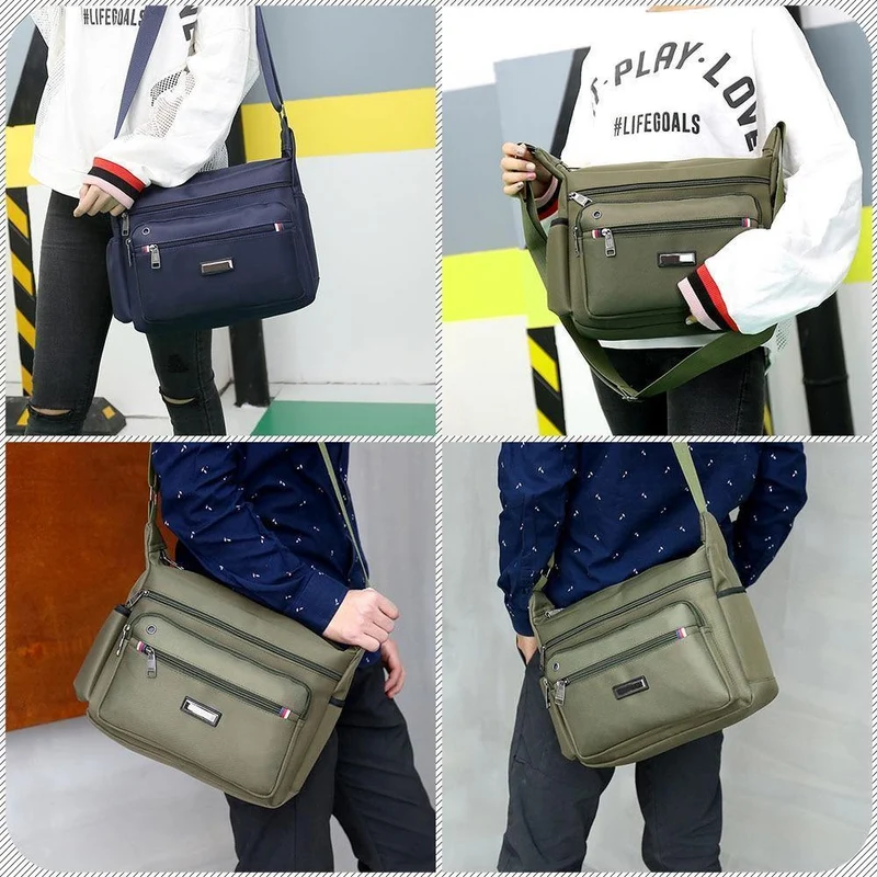 Mode Herren Umhängetaschen Hochwertige Oxford Casual Messenger Bag Business Herren Reisetaschen