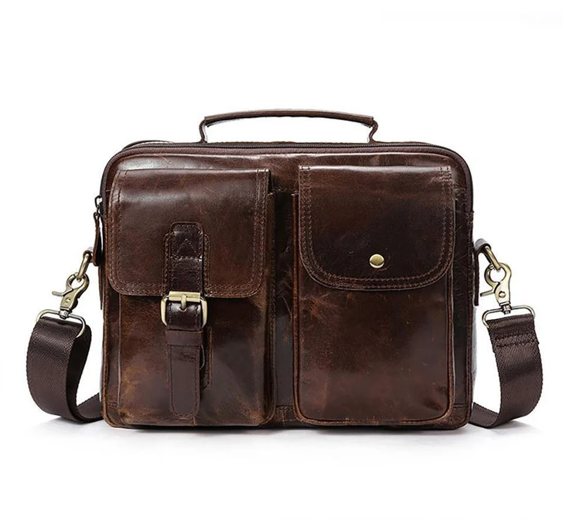 Aktentaschen für Herren aus echtem Leder Herrentaschen Umhängetaschen Freizeittaschen Laptop-Umhängetasche Herren-Umhängetasche Handtaschen