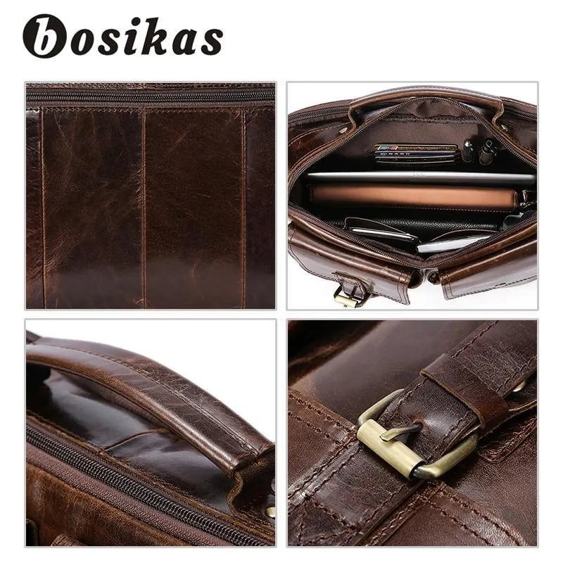 Aktentaschen für Herren aus echtem Leder Herrentaschen Umhängetaschen Freizeittaschen Laptop-Umhängetasche Herren-Umhängetasche Handtaschen