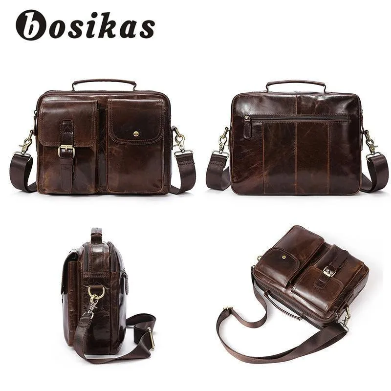 Aktentaschen für Herren aus echtem Leder Herrentaschen Umhängetaschen Freizeittaschen Laptop-Umhängetasche Herren-Umhängetasche Handtaschen