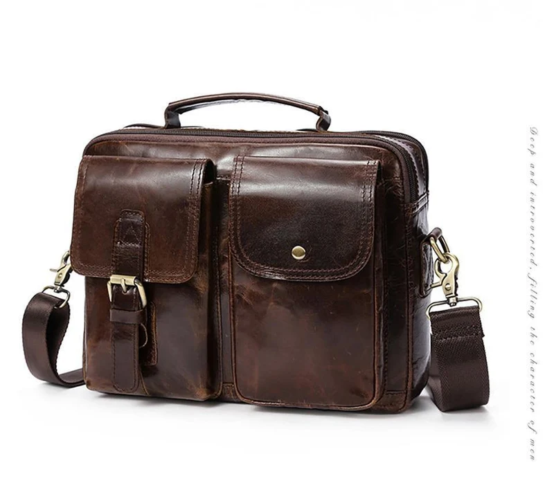Aktentaschen für Herren aus echtem Leder Herrentaschen Umhängetaschen Freizeittaschen Laptop-Umhängetasche Herren-Umhängetasche Handtaschen