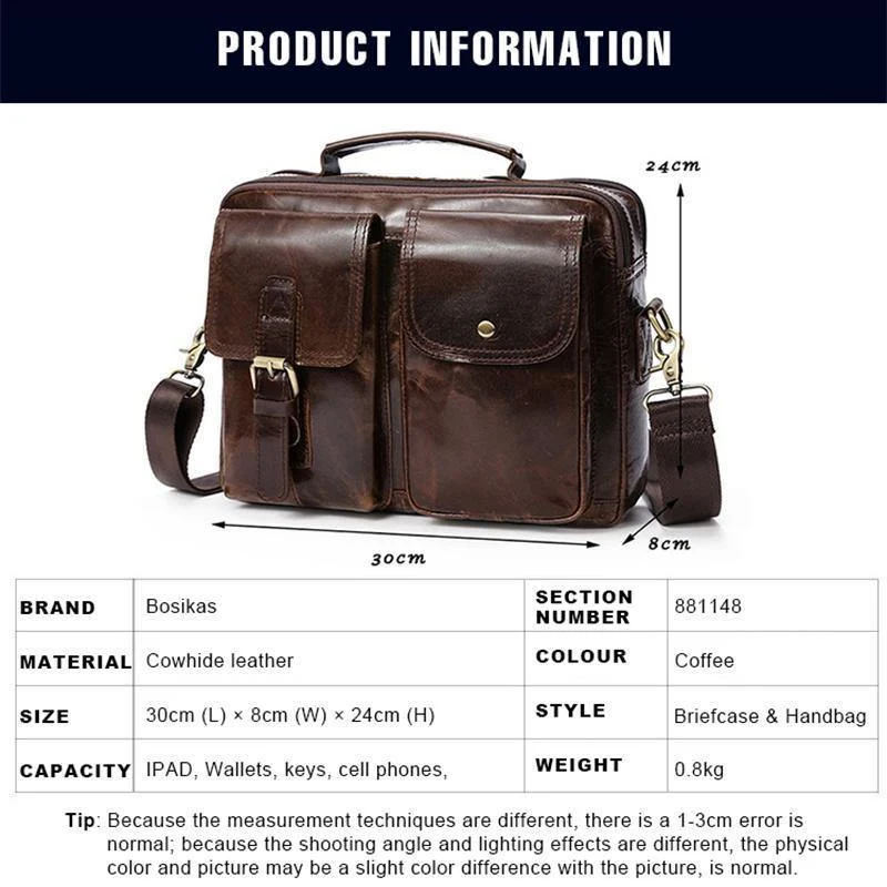 Aktentaschen für Herren aus echtem Leder Herrentaschen Umhängetaschen Freizeittaschen Laptop-Umhängetasche Herren-Umhängetasche Handtaschen