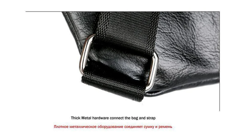 Leder Mann Messenger Bag Marke Schwarz Herrenmode Brusttasche Mit Fronttasche Casual Männer Sling Bag
