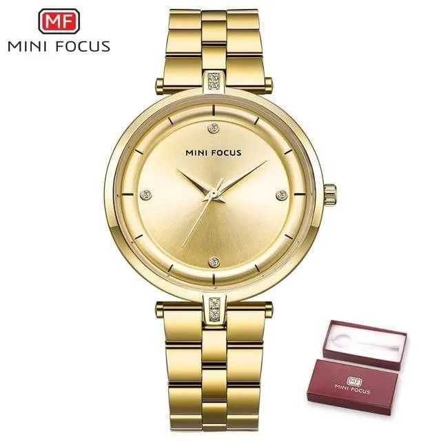 Uhren Frauen Top Marke Luxus Quarzuhr Frauen Mode Uhren Mujer Edelstahl Damen Quarz Armbanduhren