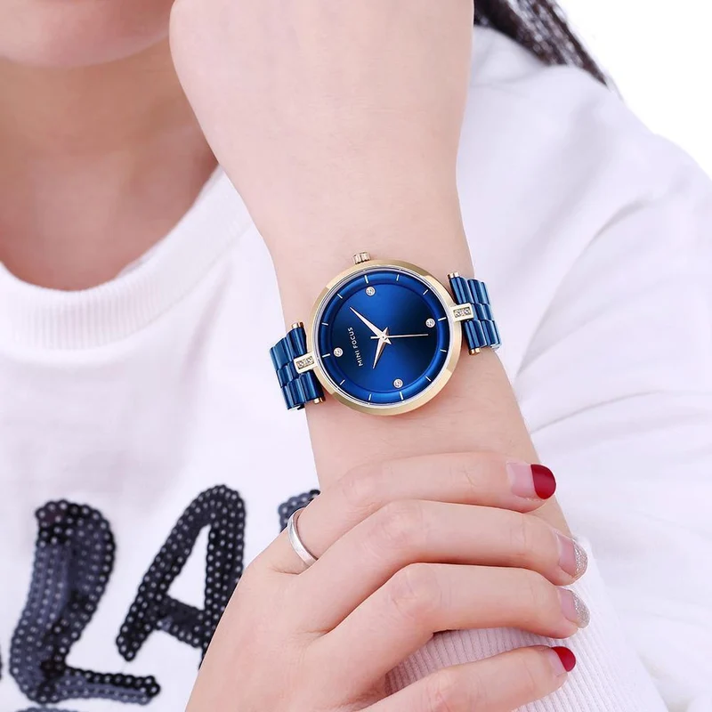 Uhren Frauen Top Marke Luxus Quarzuhr Frauen Mode Uhren Mujer Edelstahl Damen Quarz Armbanduhren
