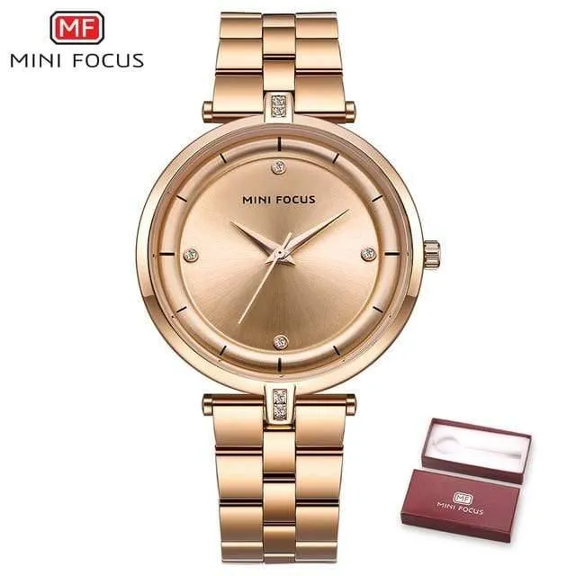 Uhren Frauen Top Marke Luxus Quarzuhr Frauen Mode Uhren Mujer Edelstahl Damen Quarz Armbanduhren