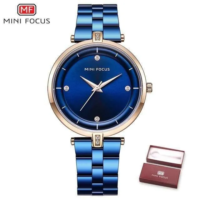 Uhren Frauen Top Marke Luxus Quarzuhr Frauen Mode Uhren Mujer Edelstahl Damen Quarz Armbanduhren