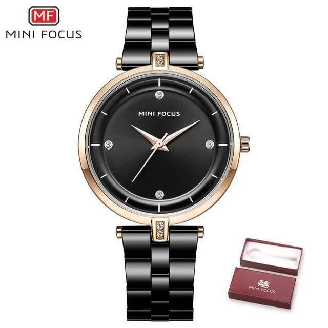 Uhren Frauen Top Marke Luxus Quarzuhr Frauen Mode Uhren Mujer Edelstahl Damen Quarz Armbanduhren