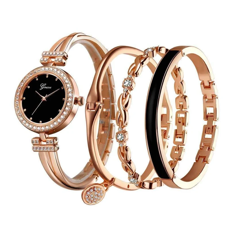 Uhr Frauen Rose Gold Diamant Armbanduhr Luxus Schmuck Damen Female Girl Hour Casual Quarz Armbanduhren