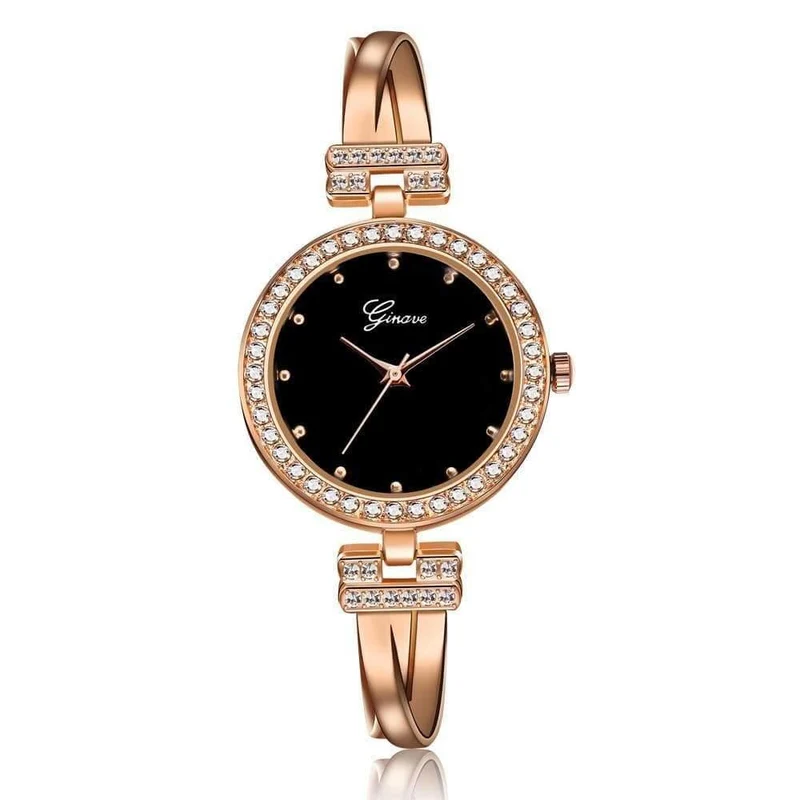 Uhr Frauen Rose Gold Diamant Armbanduhr Luxus Schmuck Damen Female Girl Hour Casual Quarz Armbanduhren