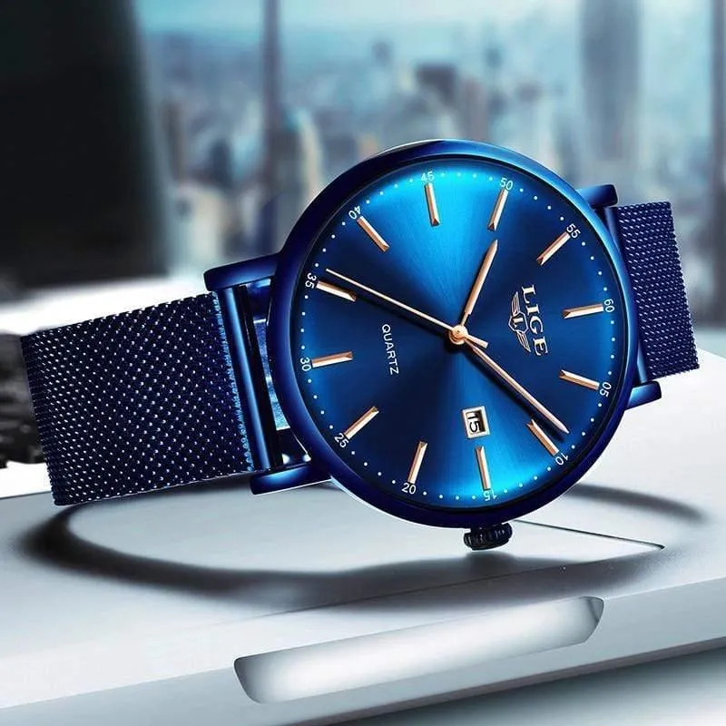 Uhr Edelstahl Mesh Gürtel Wasserdichte Uhr Quarz Armbanduhr Frauen uhr Relogio Masculino