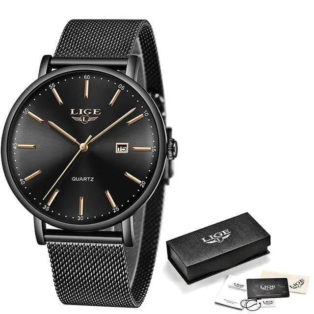Uhr Edelstahl Mesh Gürtel Wasserdichte Uhr Quarz Armbanduhr Frauen uhr Relogio Masculino
