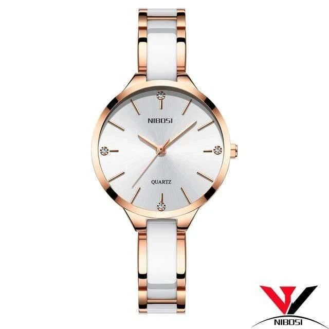 Damenuhren Armbanduhr Damen Armbanduhr Damen Wasserdicht Modisch Lässig Kristall Zifferblatt Roségold