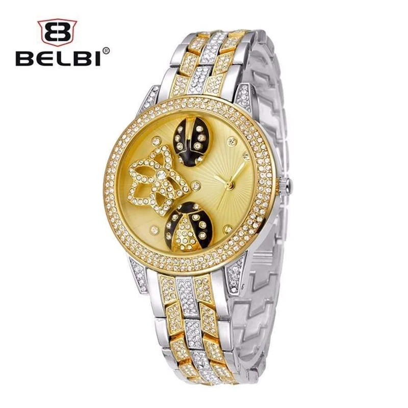 Frauen Armbanduhr Dame Oval Legierung Stahl Quarz Uhren Kleid AAA Strass Gold Silber Weibliche Luxus Armbanduhren