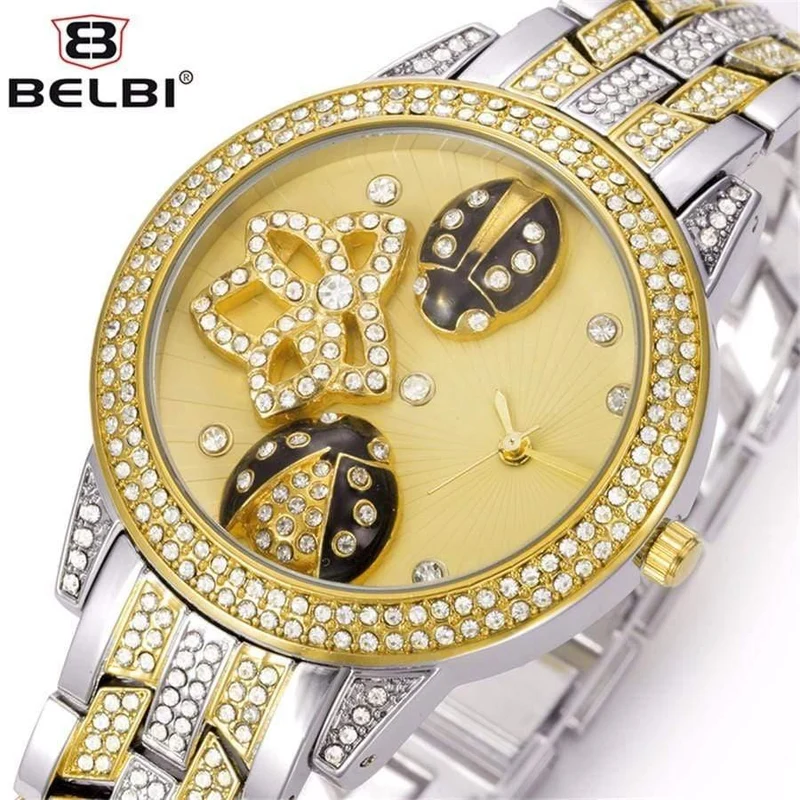 Frauen Armbanduhr Dame Oval Legierung Stahl Quarz Uhren Kleid AAA Strass Gold Silber Weibliche Luxus Armbanduhren