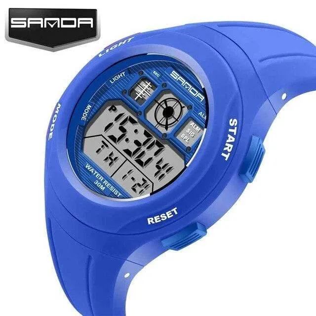 Kinderuhren Kinderuhren Sport Cartoon Casual Digitaluhr Jungen Mädchen LED Smart Multifunktions-Armbanduhren