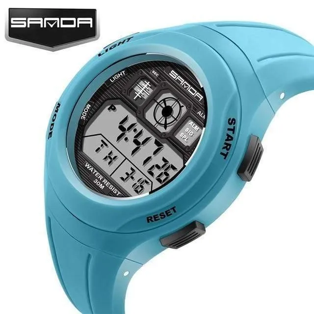 Kinderuhren Kinderuhren Sport Cartoon Casual Digitaluhr Jungen Mädchen LED Smart Multifunktions-Armbanduhren